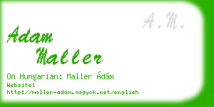 adam maller business card